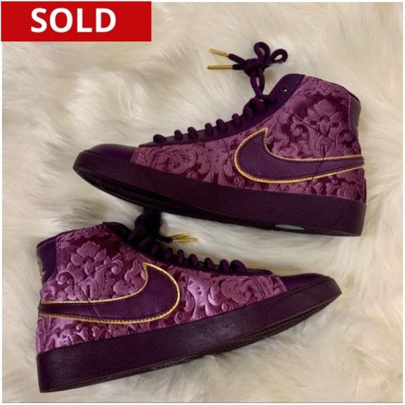 Nike Shoes - Women’s Nike Blazer Mid Top Sneakers Purple Velvet
